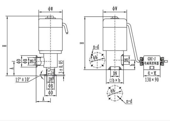 電磁真空擋板閥